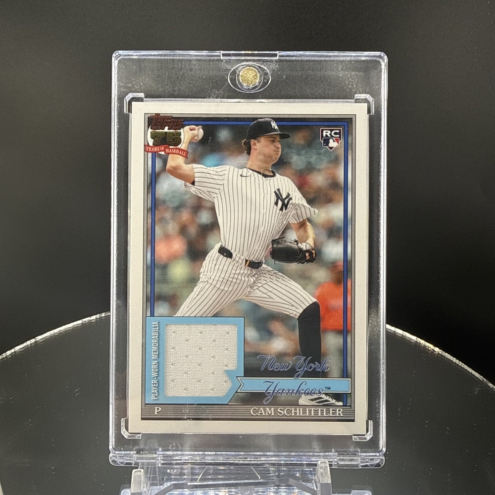 2026 Topps Series 2 Cam Schlittler Player-Worn Relic Rookie Card NY YANKEES